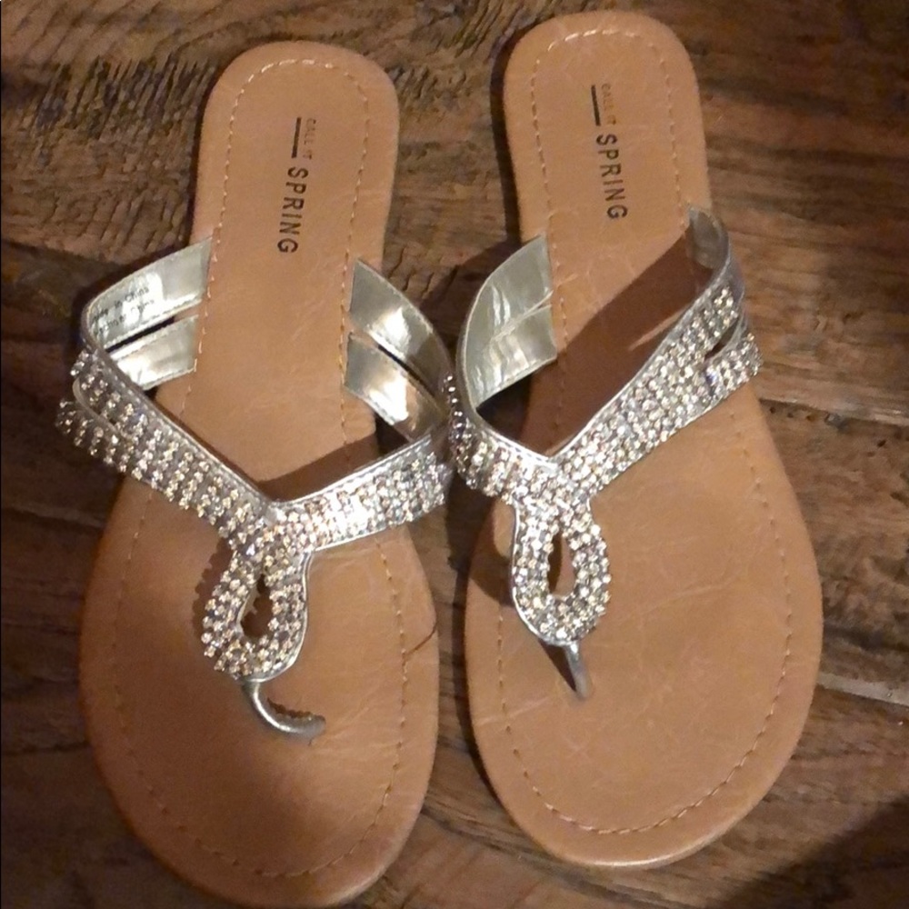Call it spring fancy flip flops